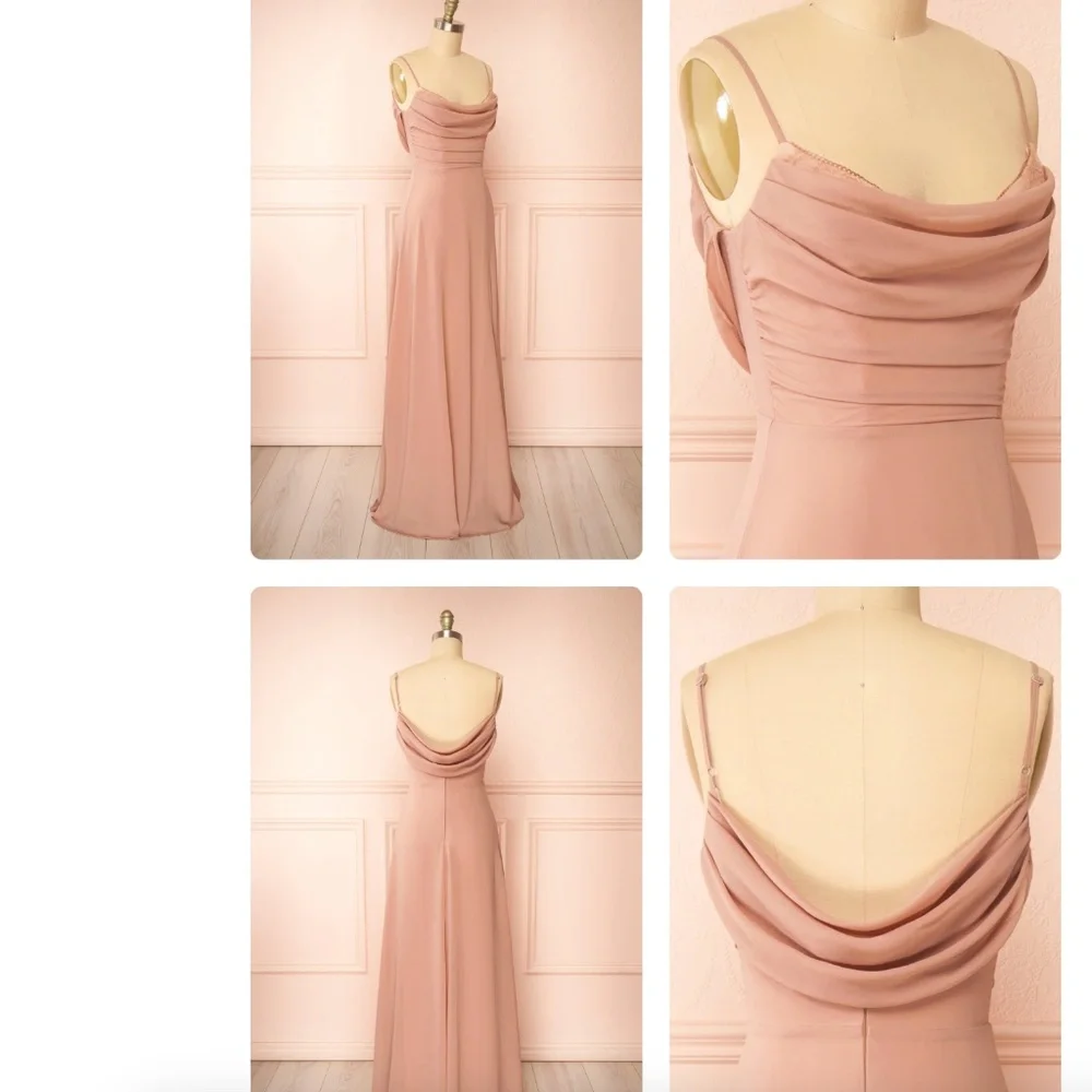 Kieran Taupe | A-Line Maxi Dress w/ Lace (Never worn with tags) - Picture 3 of 3